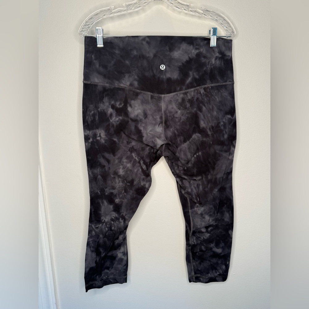 lululemon Charcoal Tie-Dye Leggings